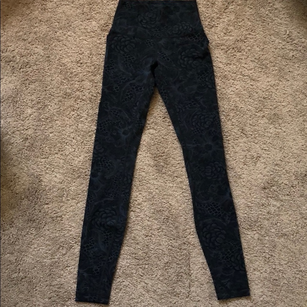 Lululemon tropical print leggings